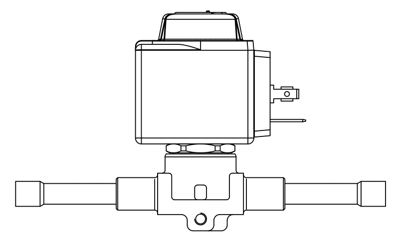 常閉電磁閥1028N/2A6.E,內連焊接接頭,直動式