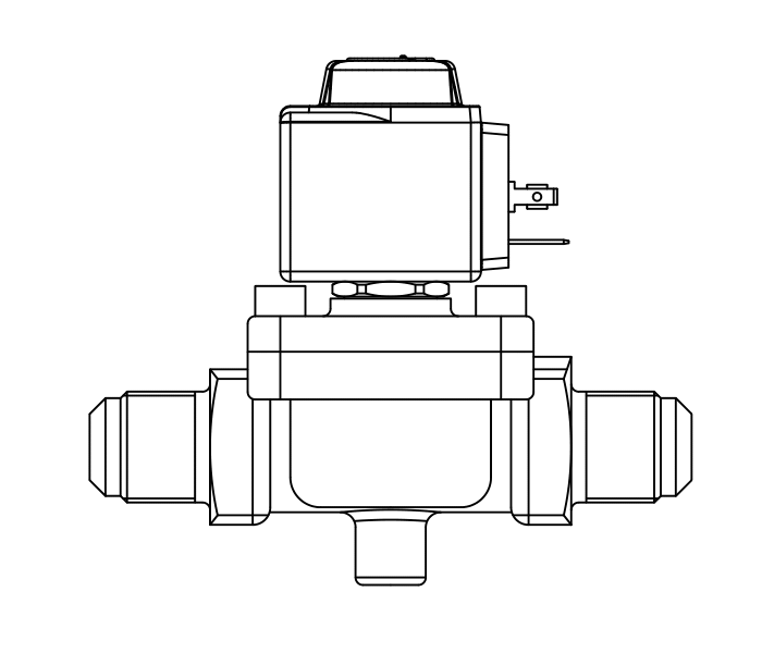 常閉電磁閥1040/4A7,SAE直螺紋接頭,活塞先導(dǎo)式