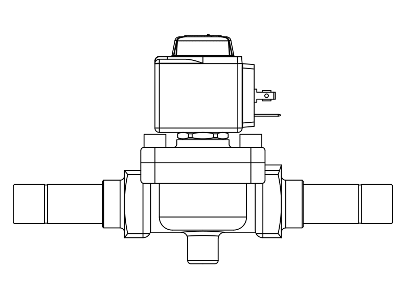 常閉電磁閥1058/7A6,內(nèi)連焊接接頭,活塞先導(dǎo)式