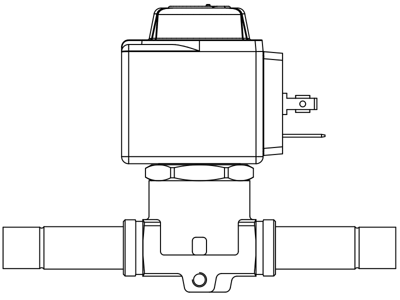 常閉電磁閥1068/3A7,內(nèi)連焊接接頭,隔膜先導(dǎo)式