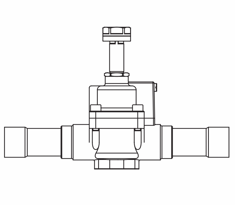 常開電磁閥1178/11S,內連焊接接頭,活塞先導式