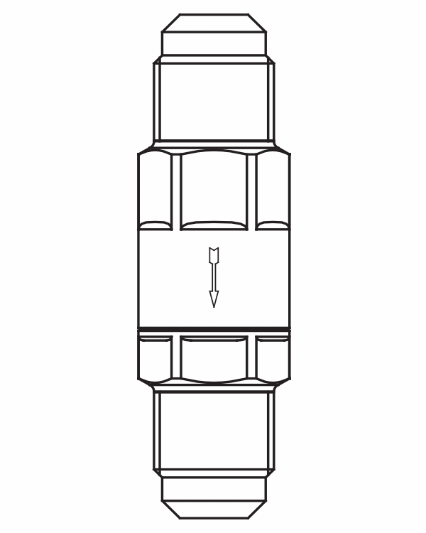 止回閥3112/2,SAE擴口接頭直通