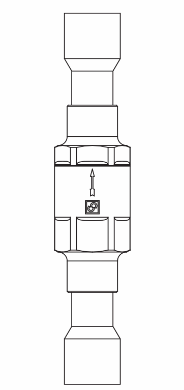 止回閥3132/4,紫銅ODS,連接直通