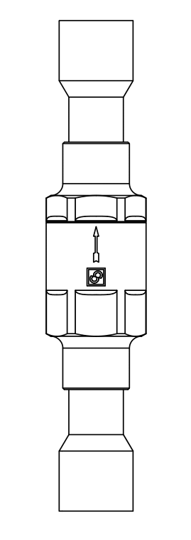 止回閥3132N/4,紫銅ODS,連接直通