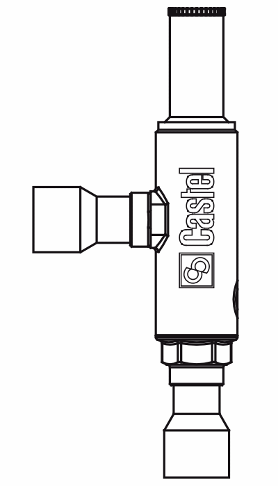 熱氣旁通冷量調節閥3310/M12S,銅管內連接焊接接頭