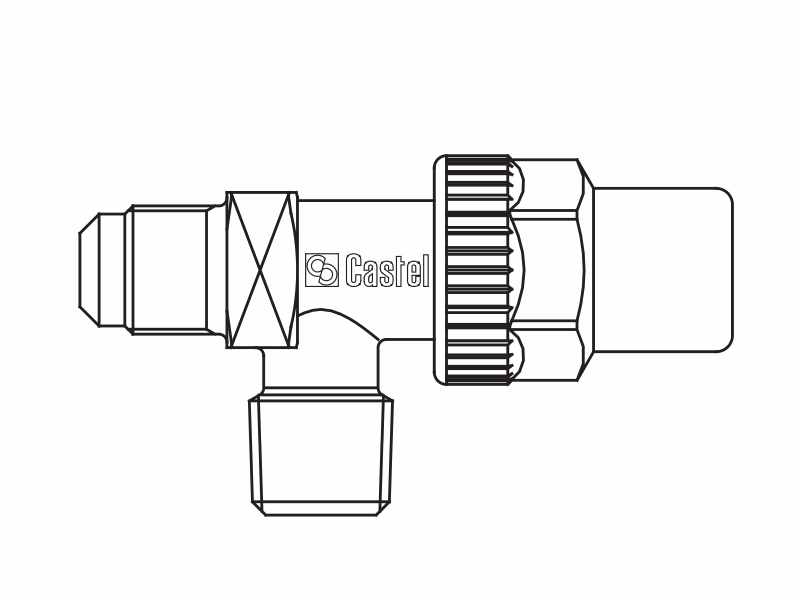 貯液器閥門6120/54,螺紋接頭