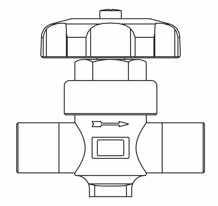 手閥6220/M10,ODS銅管內連接焊接接頭