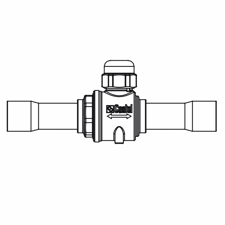 球閥6570/M12,ODS銅管內連接焊接接頭